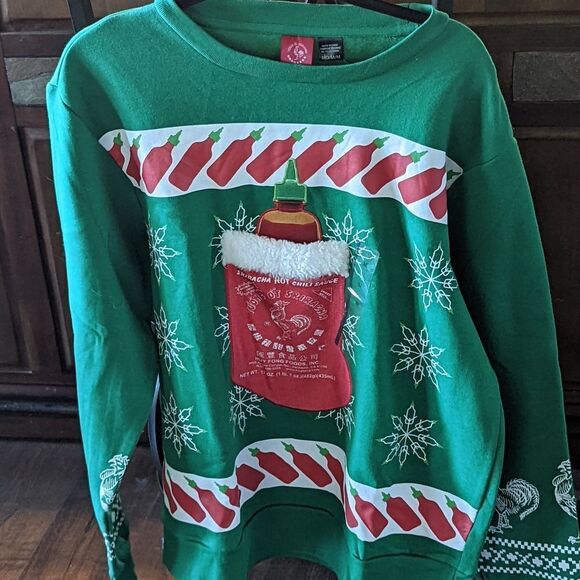 Sriracha Christmas Sweatshirt - Medium - Picture 1 of 4